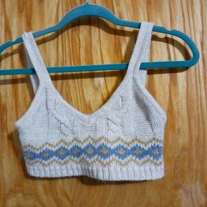 Sage & Oak Women's Crop Sweater Top Size M